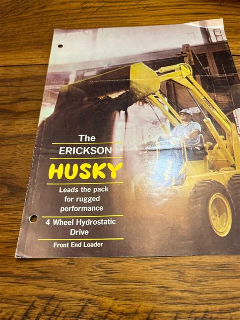 erickson husky skid steer|1960s erickson skid steer.